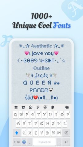 Cool Fonts — Keyboard & Themes для Android — скриншот 2