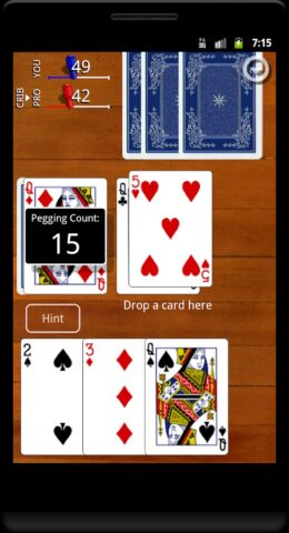 Cribbage Classic для Android — скриншот 2