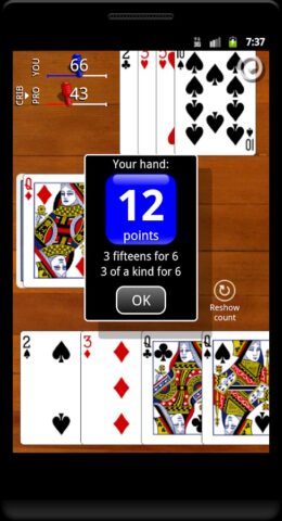 Cribbage Classic для Android — скриншот 3