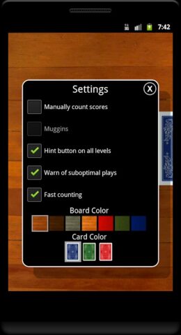 Cribbage Classic для Android — скриншот 4