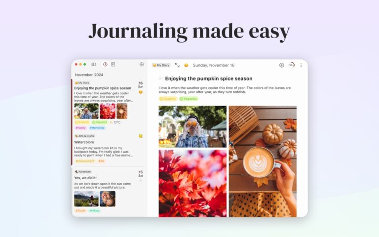 Diarly: личный дневник для iOS — скриншот 2