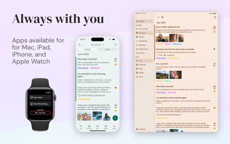 Diarly: личный дневник для iOS — скриншот 3