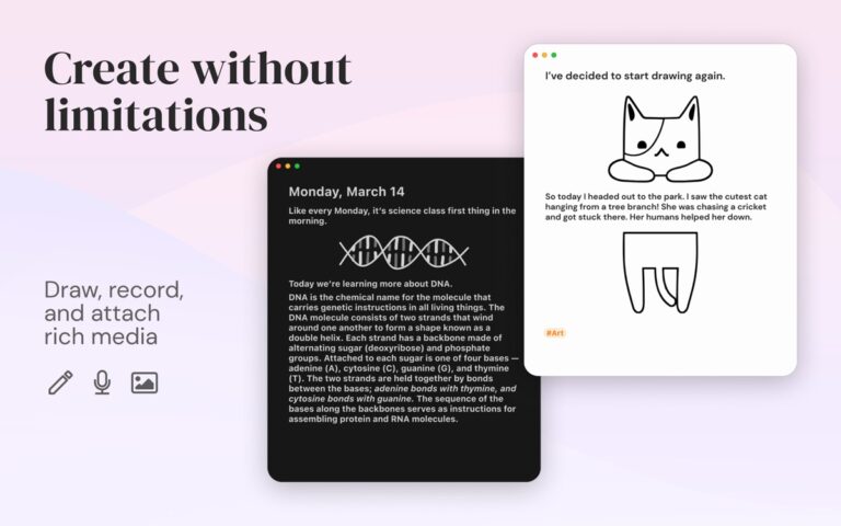Diarly: личный дневник для iOS — скриншот 4