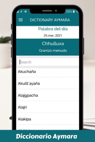 Diccionario Aymara Español App для Android — скриншот 3