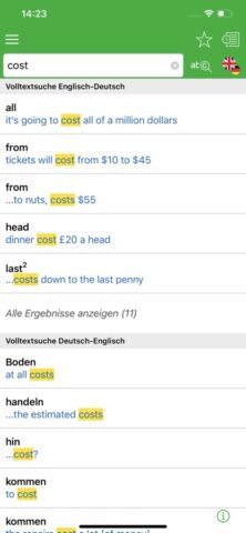 Библиотека словарей PONS для iOS — скриншот 2