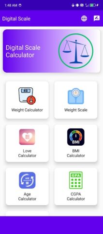 Цифровая шкала для Android — скриншот 2