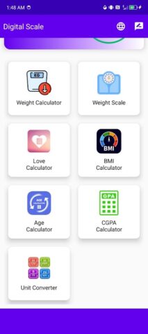 Цифровая шкала для Android — скриншот 3