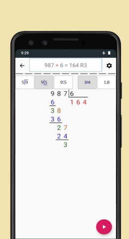Калькулятор деления: остаток для Android — скриншот 4