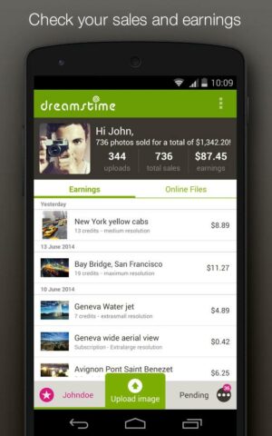 Dreamstime: Sell Your Photos для Android — скриншот 5