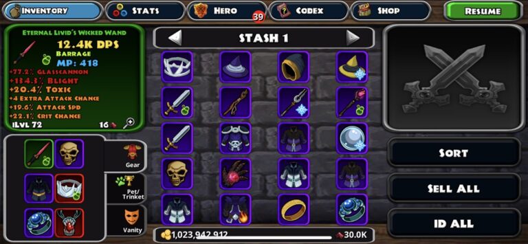 Dungeon Quest для iOS — скриншот 3