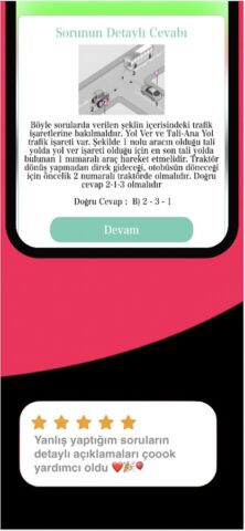 Ehliyet Sınav Soruları 2026 для Android — скриншот 3