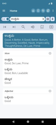 English Kannada Dictionary для Android — скриншот 2