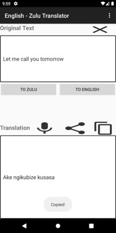 English — Zulu Translator для Android — скриншот 2