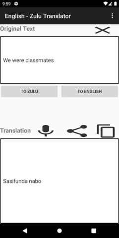 English — Zulu Translator для Android — скриншот 4