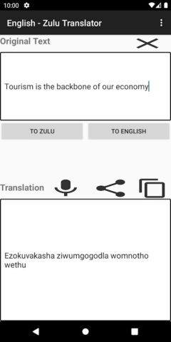 English — Zulu Translator для Android — скриншот 5