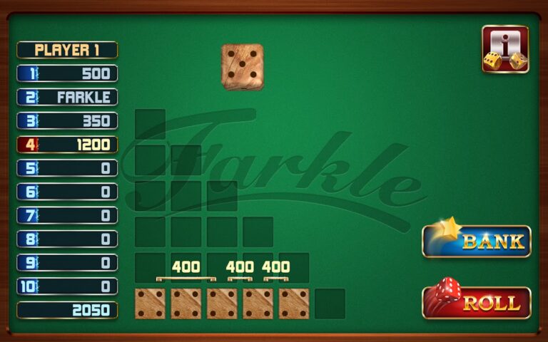 Farkle Dice Game для Android — скриншот 3