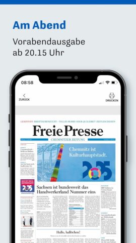 Freie Presse для Android — скриншот 4