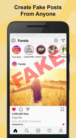 Funsta — Post and Direct Prank для Android — скриншот 1