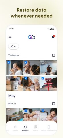 G Cloud Backup для Android — скриншот 3