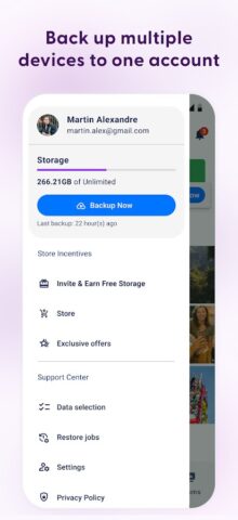 G Cloud Backup для Android — скриншот 4
