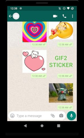 GIF2Sticker Animated Stickers для Android — скриншот 3
