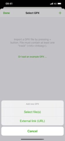 GPX viewer для iOS — скриншот 5