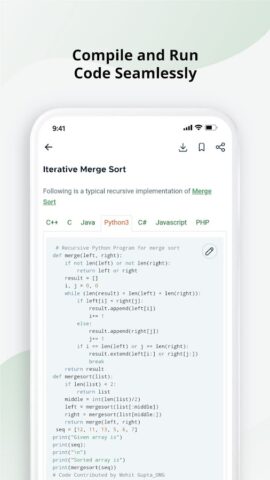 GeeksforGeeks — Learn To Code — скриншот 5