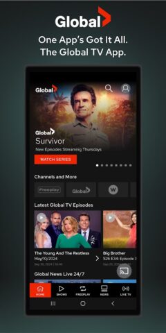 Global TV для Android — скриншот 1