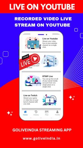 GoLiveIndia — Stream Anywhere для Android — скриншот 4