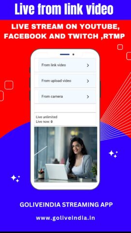 GoLiveIndia — Stream Anywhere для Android — скриншот 5