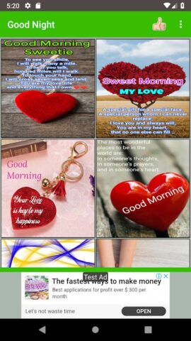 Good Night Love Images для Android — скриншот 5