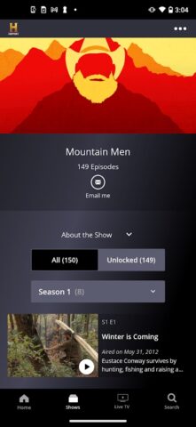 HISTORY: Shows & Documentaries для Android — скриншот 3