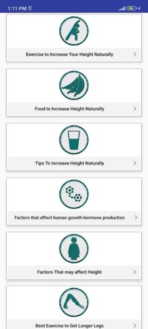 Height Increase Diet & Tips для Android — скриншот 2