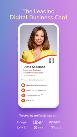 Цифровые визитки HiHello для Android — скриншот 1