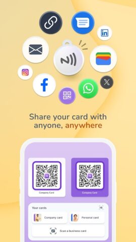 Цифровые визитки HiHello для Android — скриншот 3