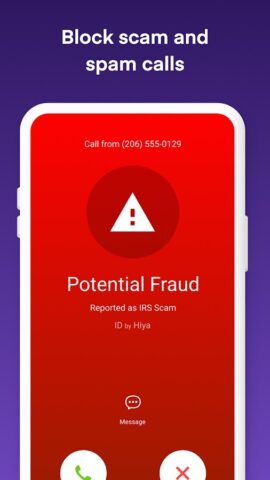 Hiya: Spam Blocker & Caller ID для Android — скриншот 2