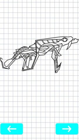 Как рисовать Фри Фаер оружие для Android — скриншот 5