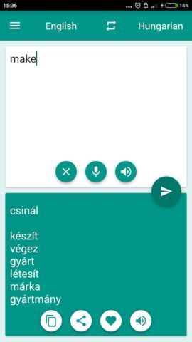 Hungarian-English Translator для Android — скриншот 3