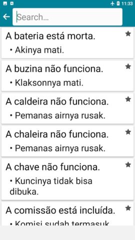 Indonesian — Portuguese для Android — скриншот 4