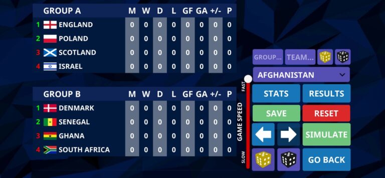 Международный футбольный сим для iOS — скриншот 2