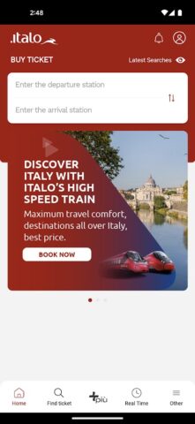 Italo: Italian Highspeed Train для Android — скриншот 1