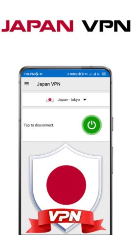 Japan VPN для Android — скриншот 1