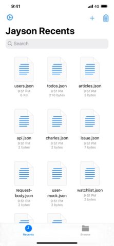 Jayson для iOS — скриншот 1