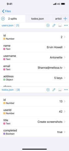 Jayson для iOS — скриншот 2