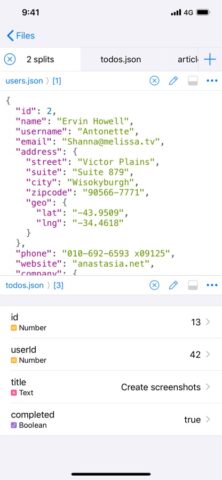 Jayson для iOS — скриншот 3