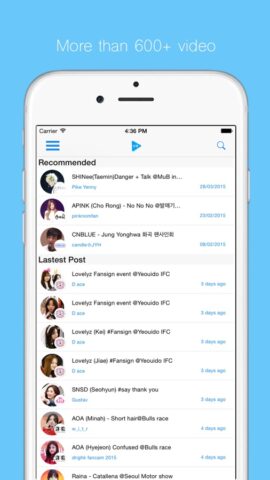 K-pop fancam Free для iOS — скриншот 1