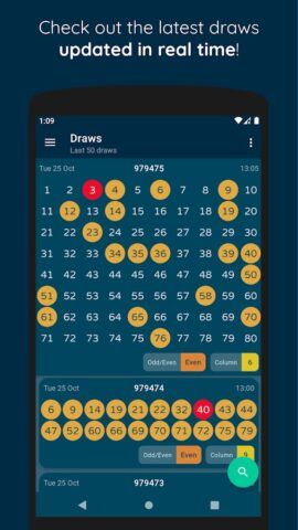 KINO Live Results Slips Stats для Android — скриншот 1