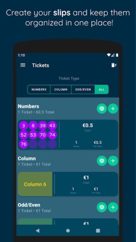 KINO Live Results Slips Stats для Android — скриншот 2