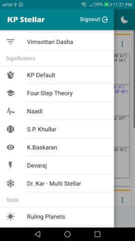KP Stellar (KP Astrology App) для Android — скриншот 1