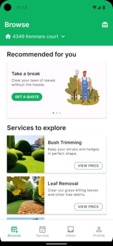 LawnStarter для Android — скриншот 1